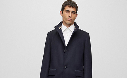 Getailleerde heren winterjas