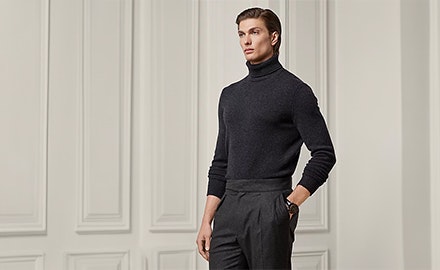 Heren merinowollen coltrui