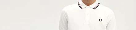 witte heren polo