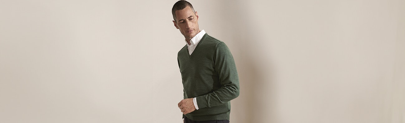 Heren truien met V-hals