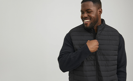 zwarte heren bodywarmer