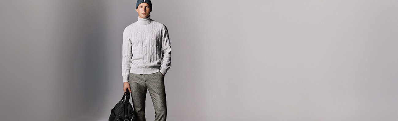 heren pantalon grijs