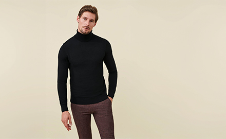 zwarte coltrui heren