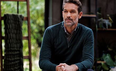 Katoenen heren truien