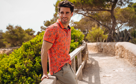 Exclusief aanbod oranje polo s voor heren online