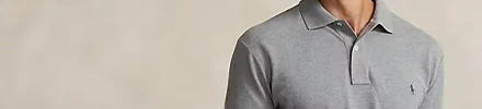 grijze polo heren