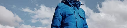 blauwe heren jas