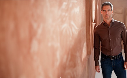 Bruin overhemd voor heren