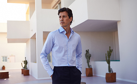 Lichtblauw overhemd voor heren