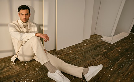 Creme broeken voor heren