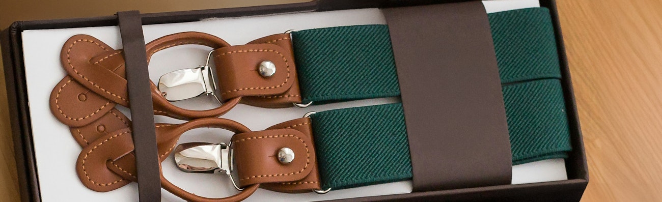 groene heren bretels