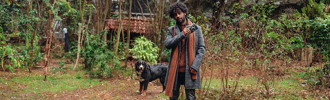 heren winterjas grijs