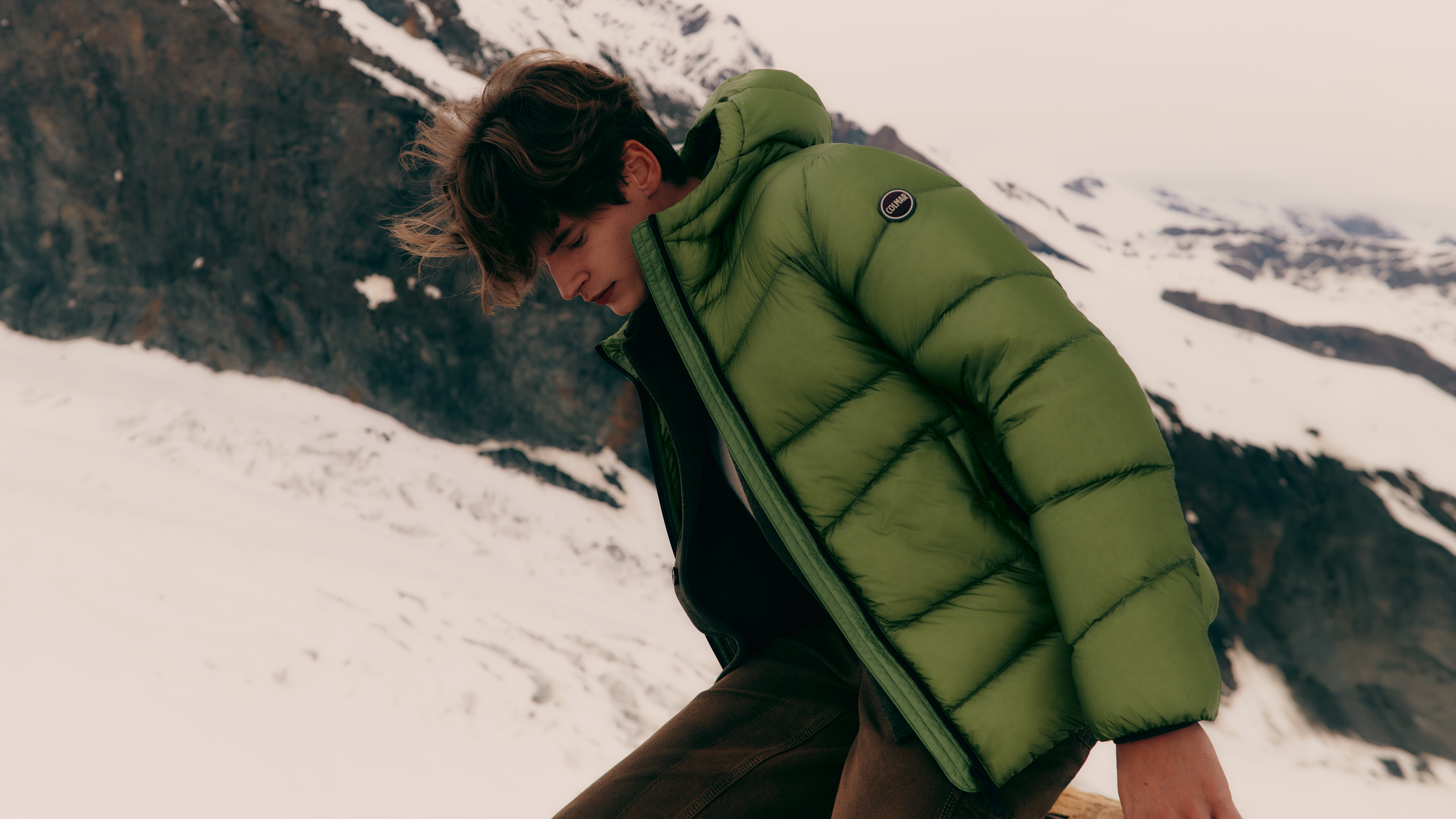 groene winterjas