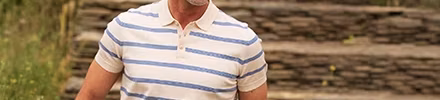 Poloshirt heren gestreept