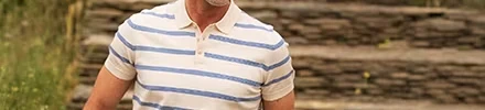Poloshirt heren gestreept