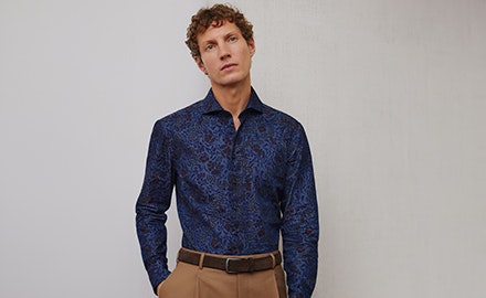 overhemd donkerblauw