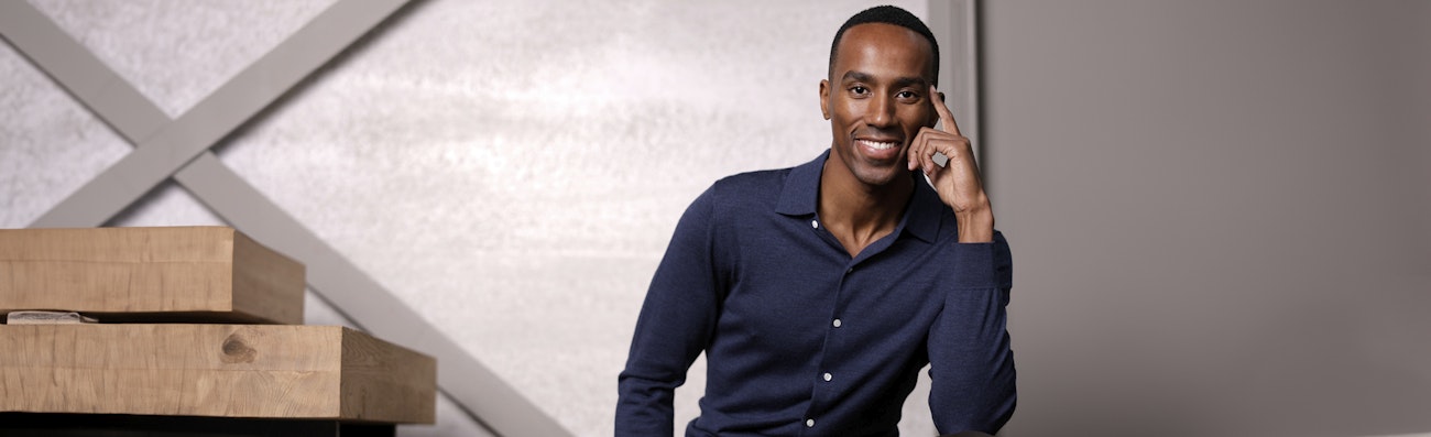 donkerblauw heren overhemd