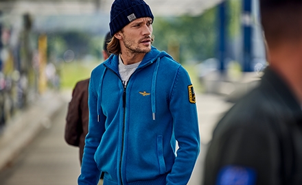 Hoodie met rits heren