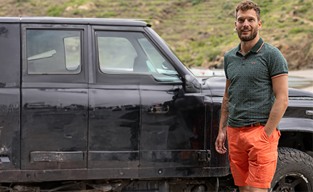 Heren oranje broeken