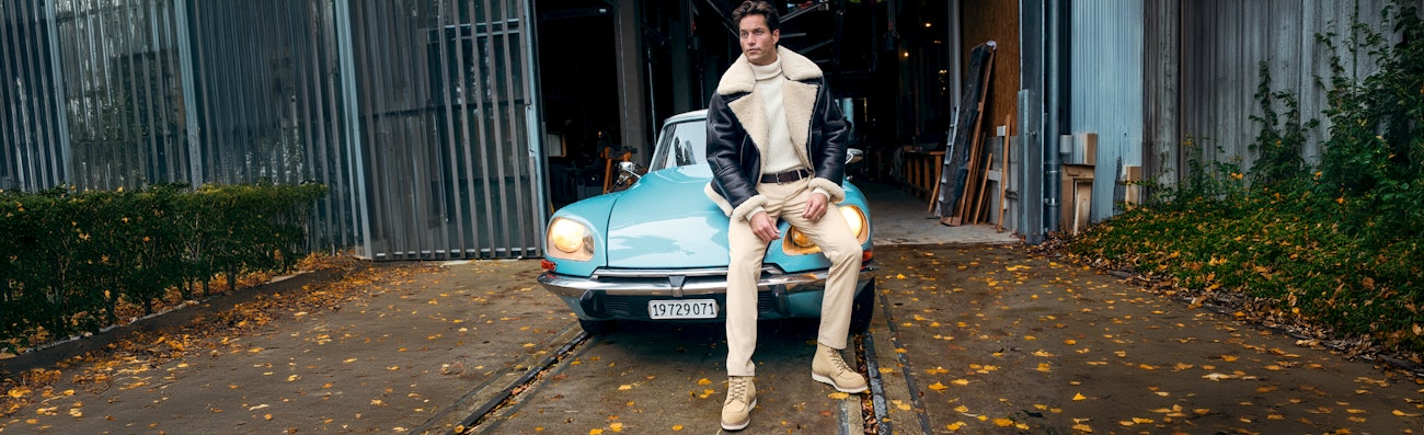 chino broek heren beige