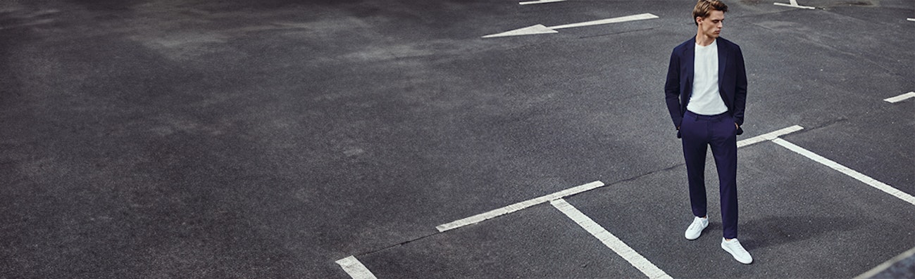 Heren pantalons donkerblauw