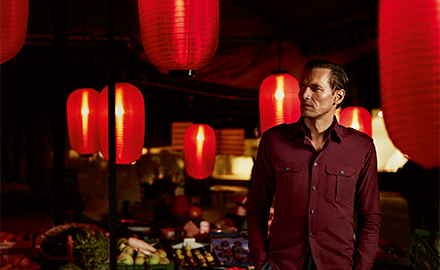 Bordeaux rood overhemd