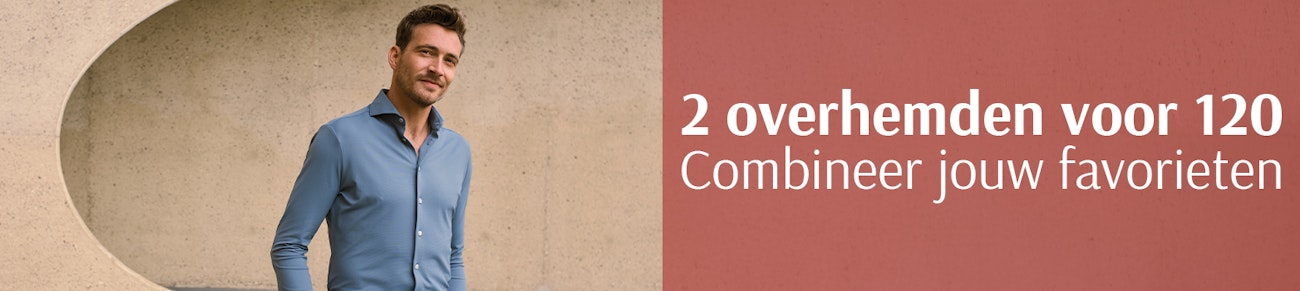 2 overhemden voor 120