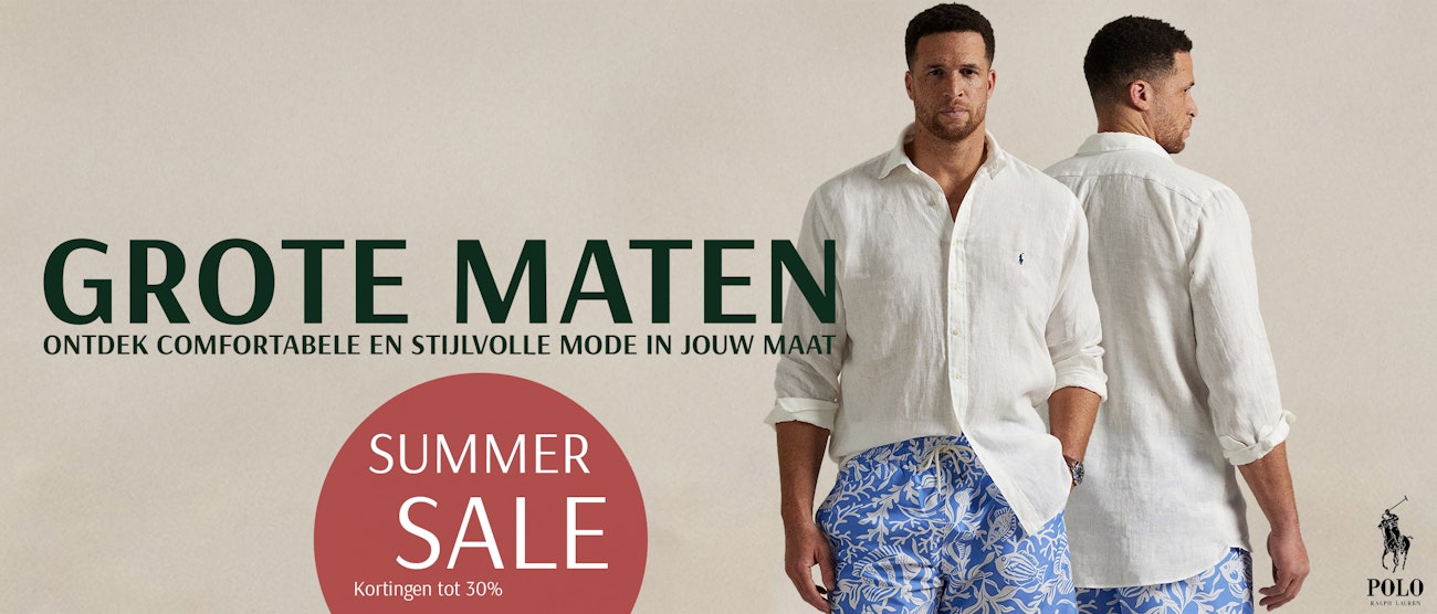 Grote maten summer sale
