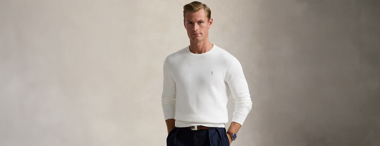 ralph lauren trui wit heren