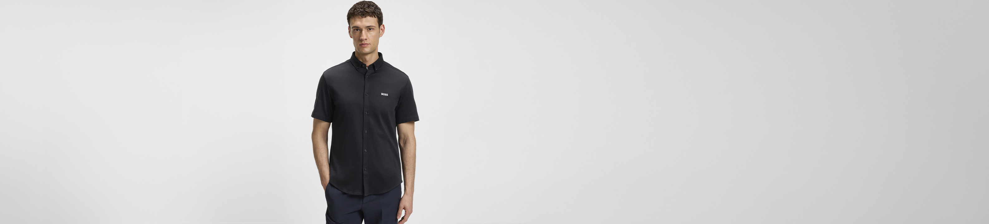 korte mouw overhemden boss