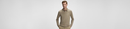 BOSS lange mouw polo