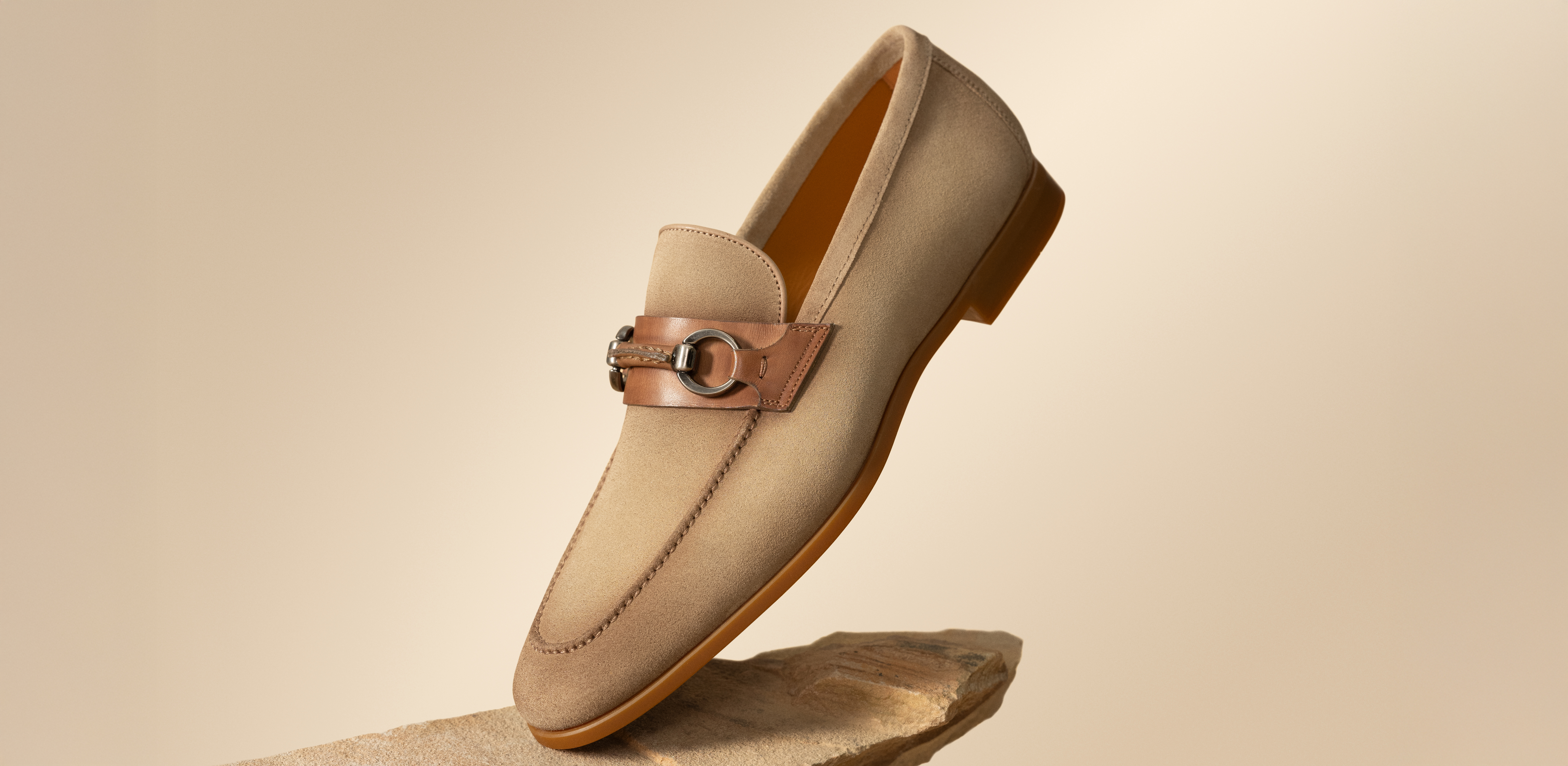 Beige heren loafers