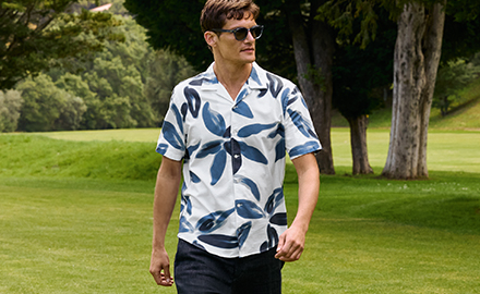 Henley Overhemd voor heren, zomer, korte mouwen, vintage