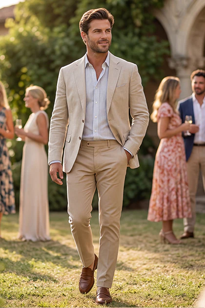 Smart casual bruiloft heren