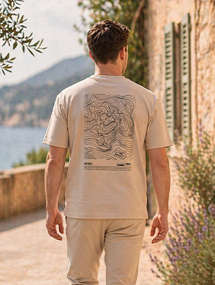 t-shirt met backprint