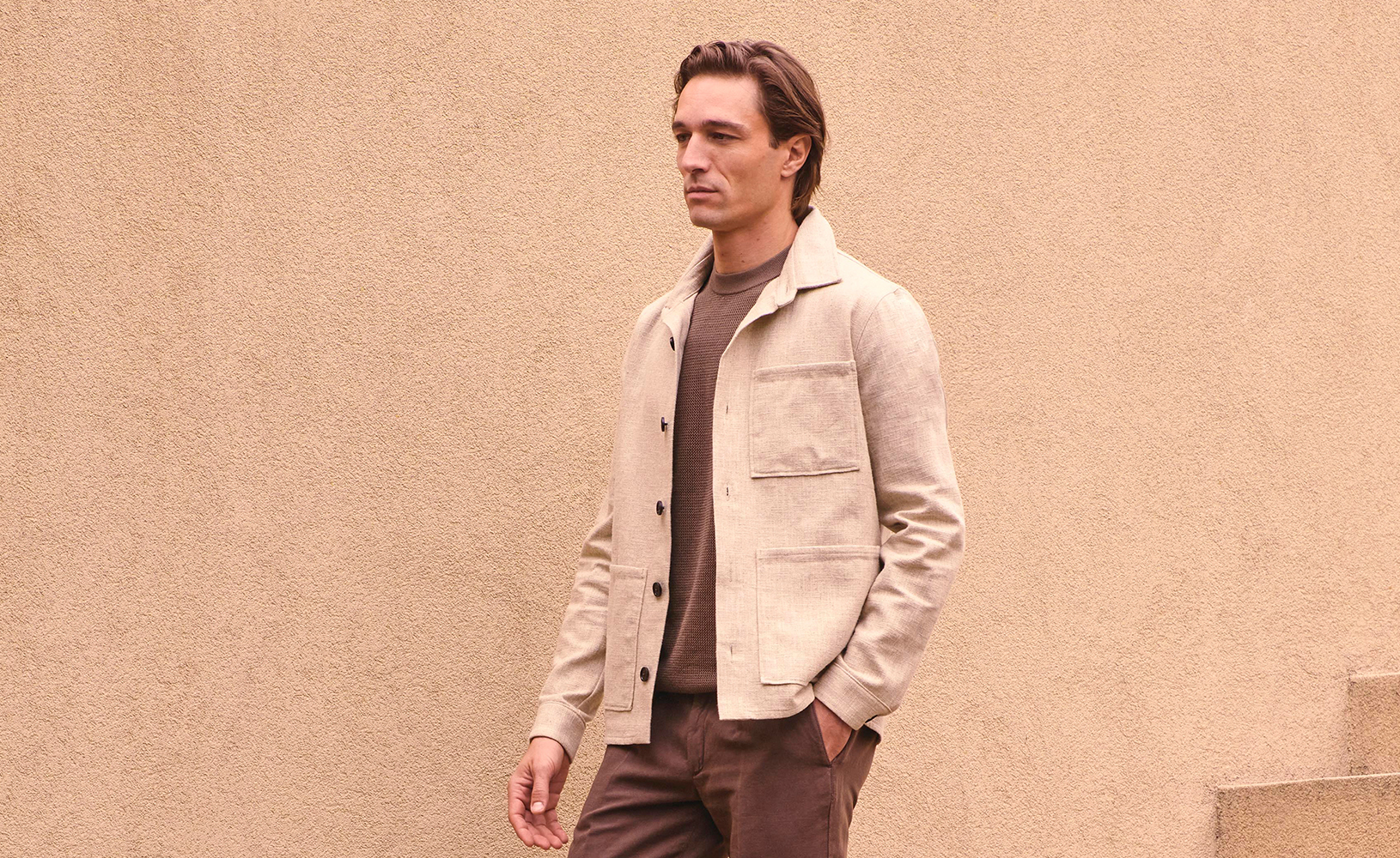 Linnen overshirt heren
