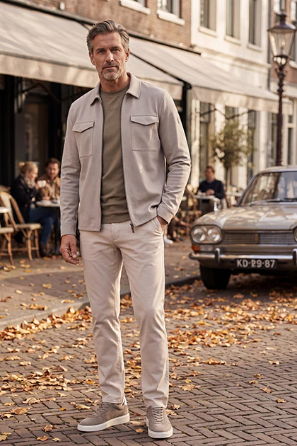 Overshirt borstzakken