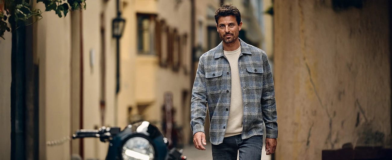 Overshirt heren geruit