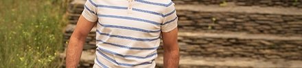 Poloshirt heren gestreept