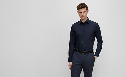 Heren overhemd slim fit