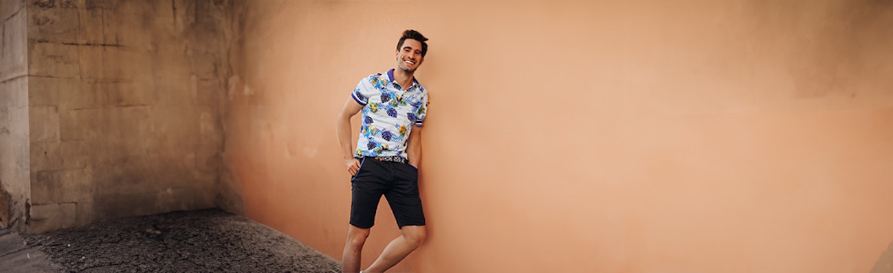 Heren korte broeken slim fit