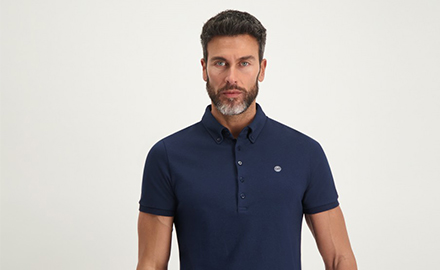 heren polo blue industry