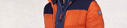 oranje heren jas