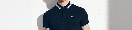 Zwarte polo BOSS