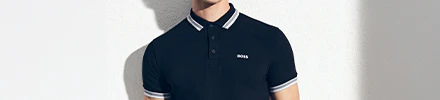 Zwarte polo BOSS