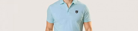 heren polo lichtblauw