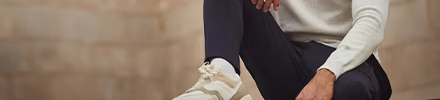 stretch broek heren